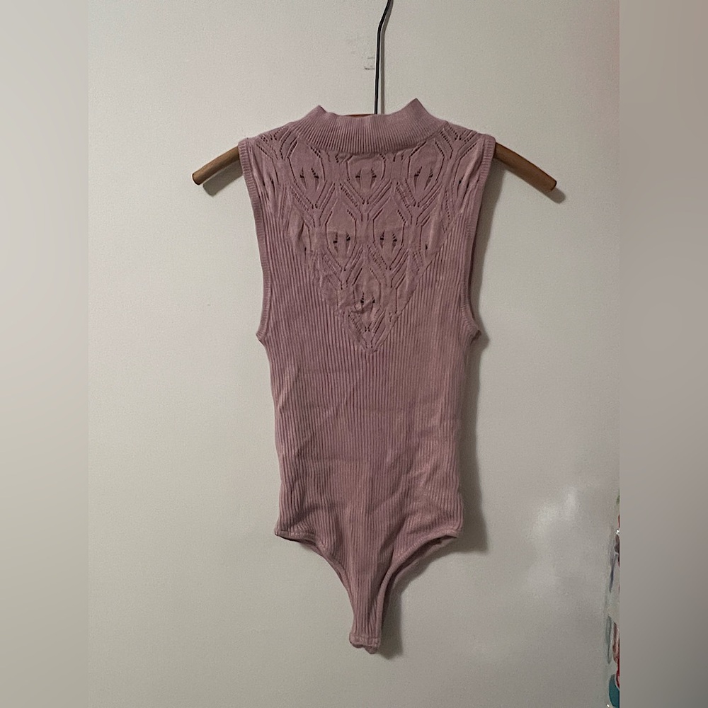 Intimately Free People Pink Sleeveless Fitted Bodysuit - Picture 3 of 3